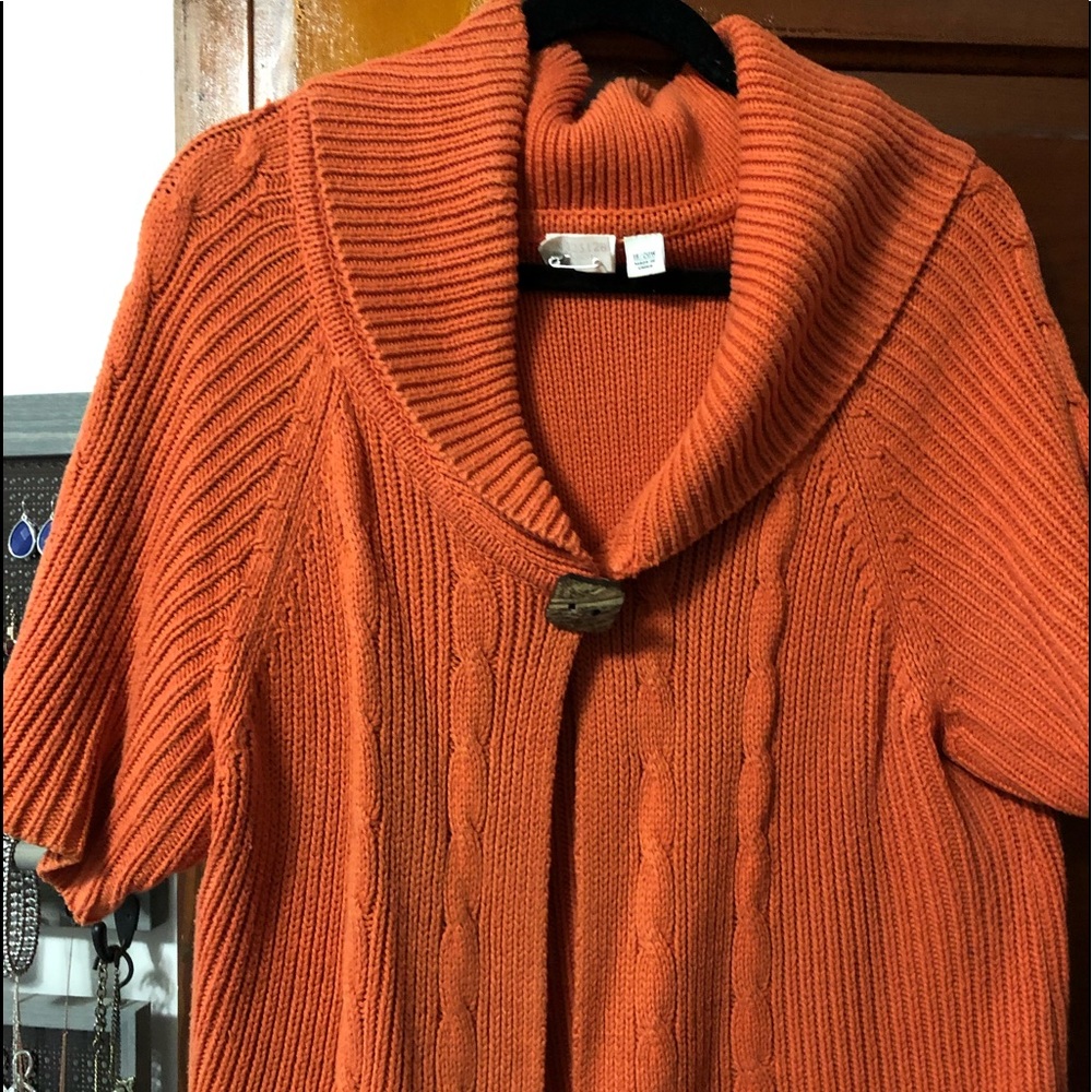 Burnt orange cardigan